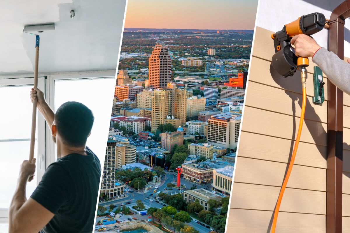 Interior and exterior painting and siding services in San Antonio